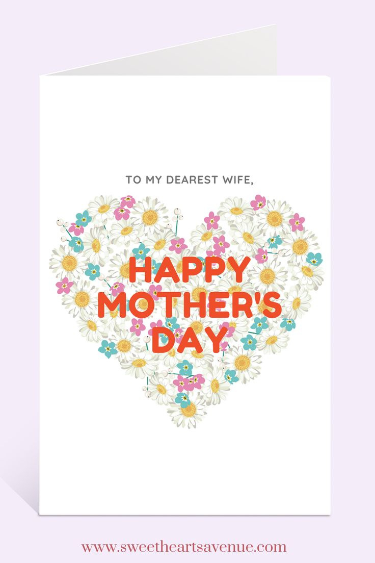 Happy Mother'S Day Card From Husband - Free Printable inside Free Printable Mothers Day Cards From Husband To Wife