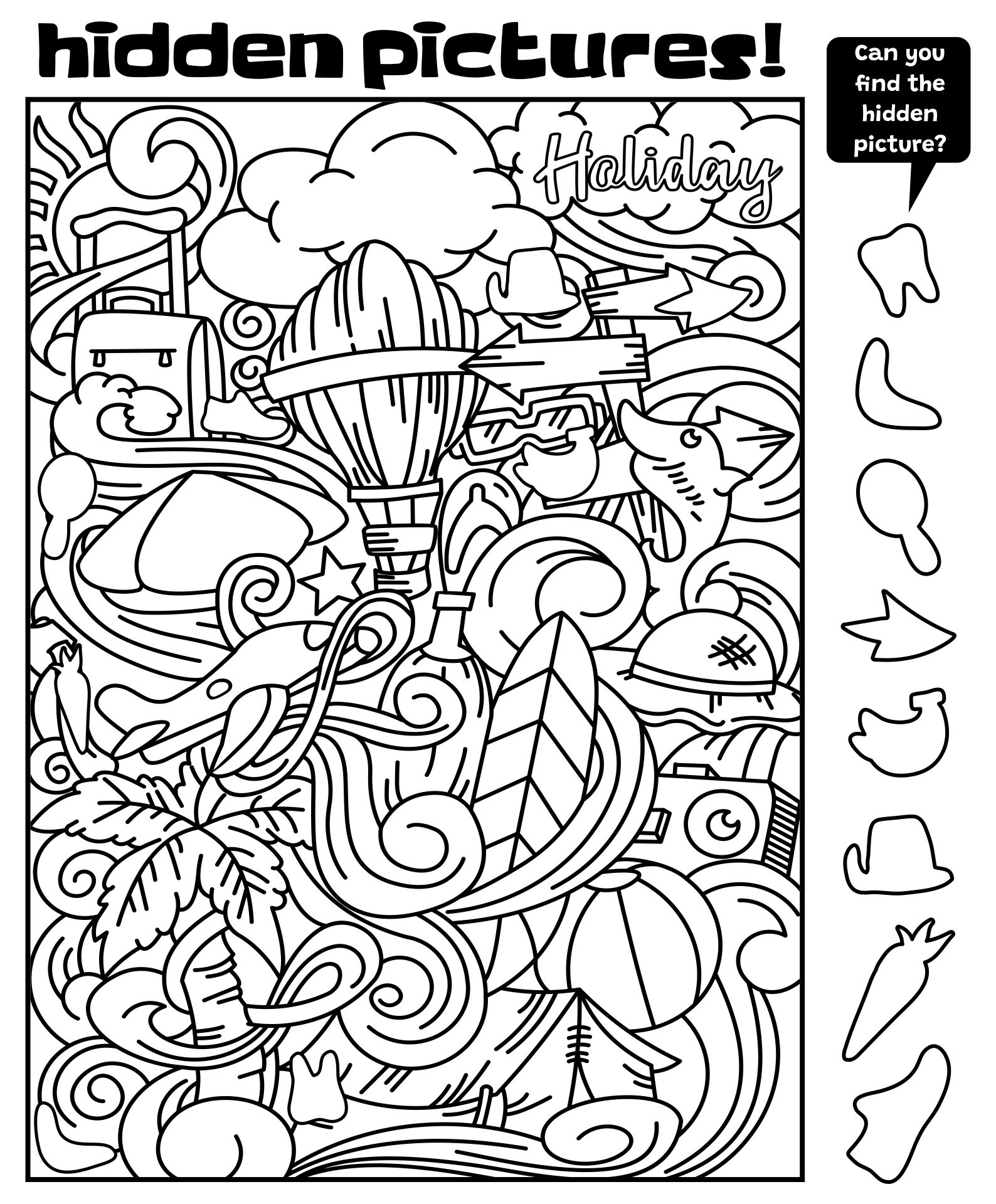 Hard Advanced Hidden Pictures Printable - Worksheets Library with regard to Free Printable Difficult Hidden Pictures
