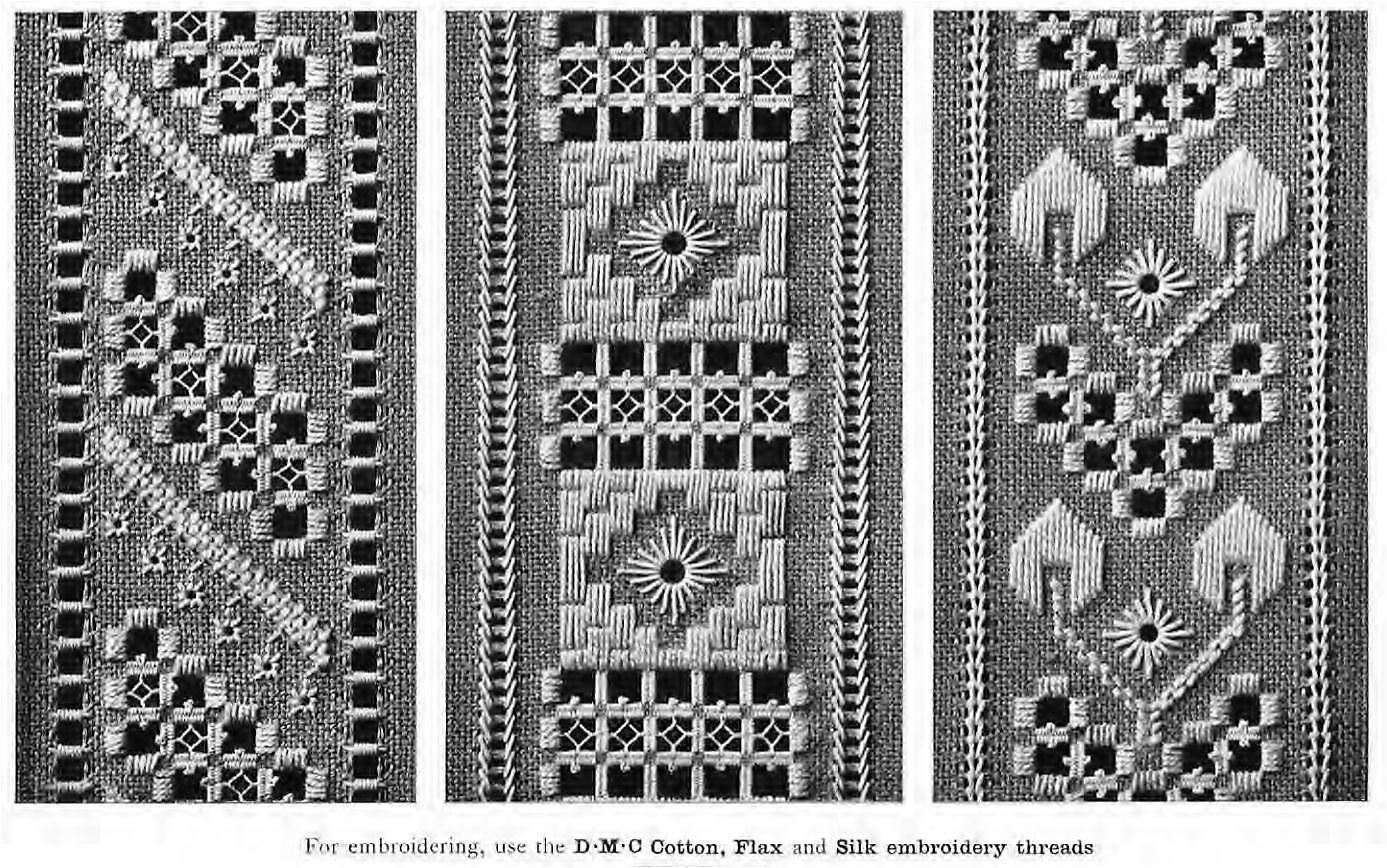 Hardanger Embroideries Dmc Library Series How To And Patterns pertaining to Free Printable Hardanger Patterns