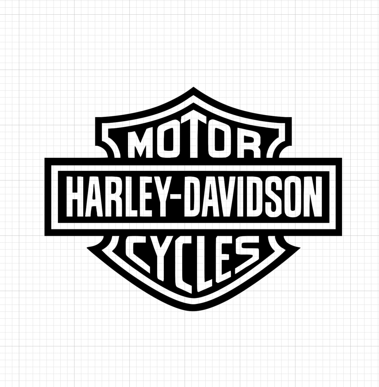 Harley Davidson Logo Stencil (Vinyl) 5X4 In, Stencil Template for Printable Harley Davidson Logo Stencil