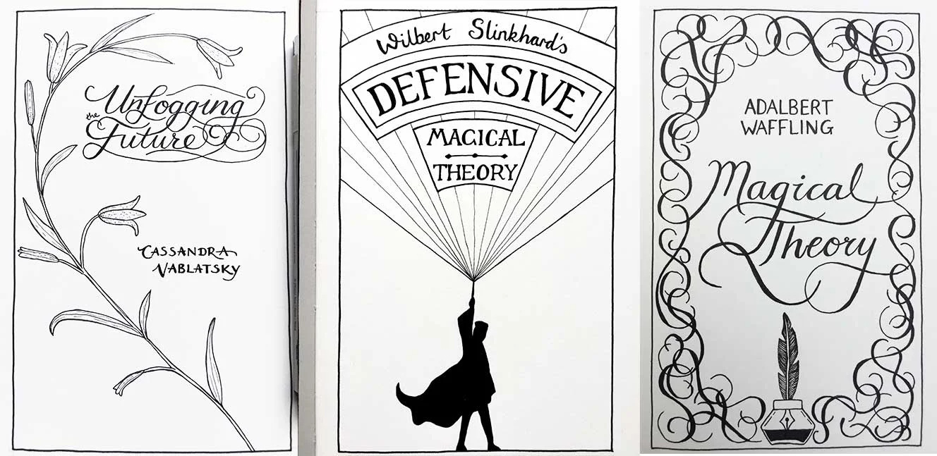 Harry Potter Textbook Covers: An Epic, Of Sorts — Holly Dunn Design for Free Printable Harry Potter Book Covers