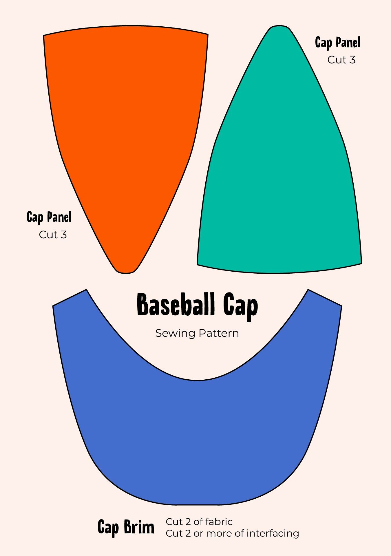 Hat Sewing Patterns - 10 Free Pdf Printables | Printablee | Hat within Printable Free Baseball Cap Sewing Pattern