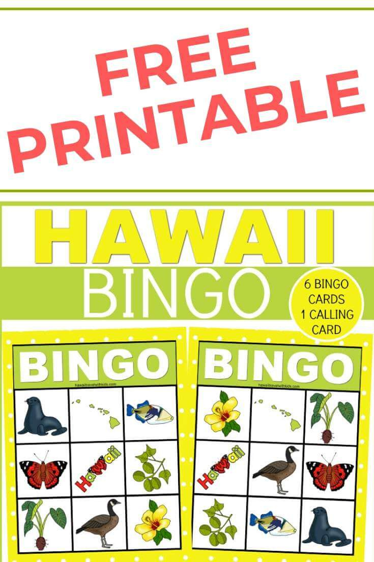 Hawaiian Bingo Game For Kids - Free Printable | Hawaii Travel With regarding Free Printable Hawaiian Bingo Cards