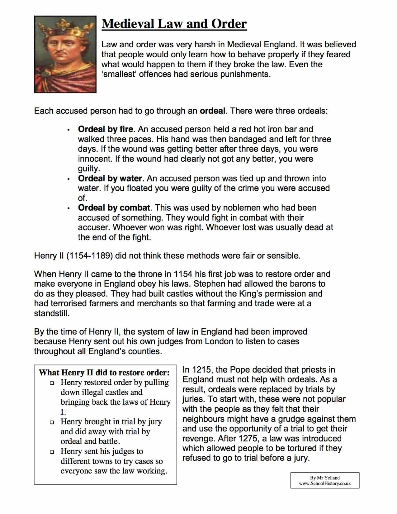Henry Ii Worksheets | Ks3 & Ks4 Lesson Plans & Resources throughout Ks3 English Worksheets Free Printable Uk