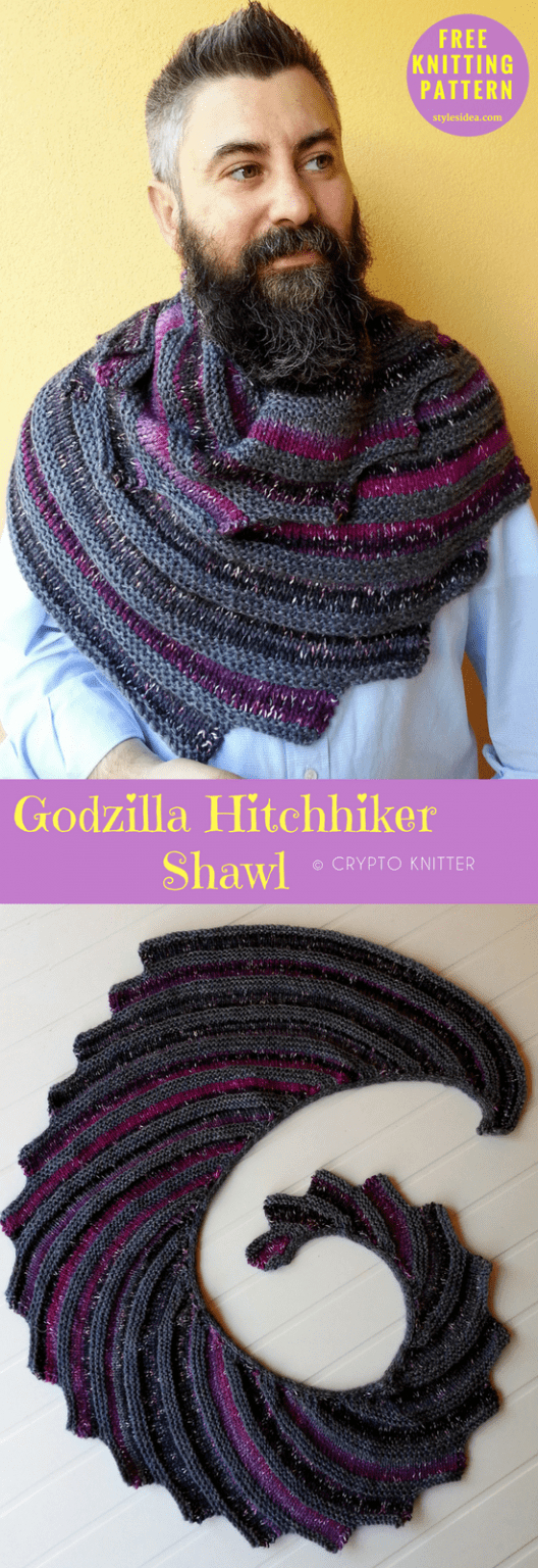 Hitchhiker Shawl Hitchhiker Knitting Pattern Free - Sewing Pattern pertaining to Hitchhiker Scarf Pattern Free Printable