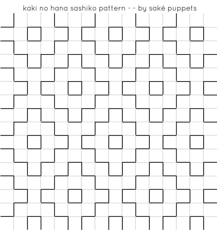 Hitomezashi Sashiko: A Tutorial – Saké Puppets within Beginner Easy Free Printable Sashiko Patterns