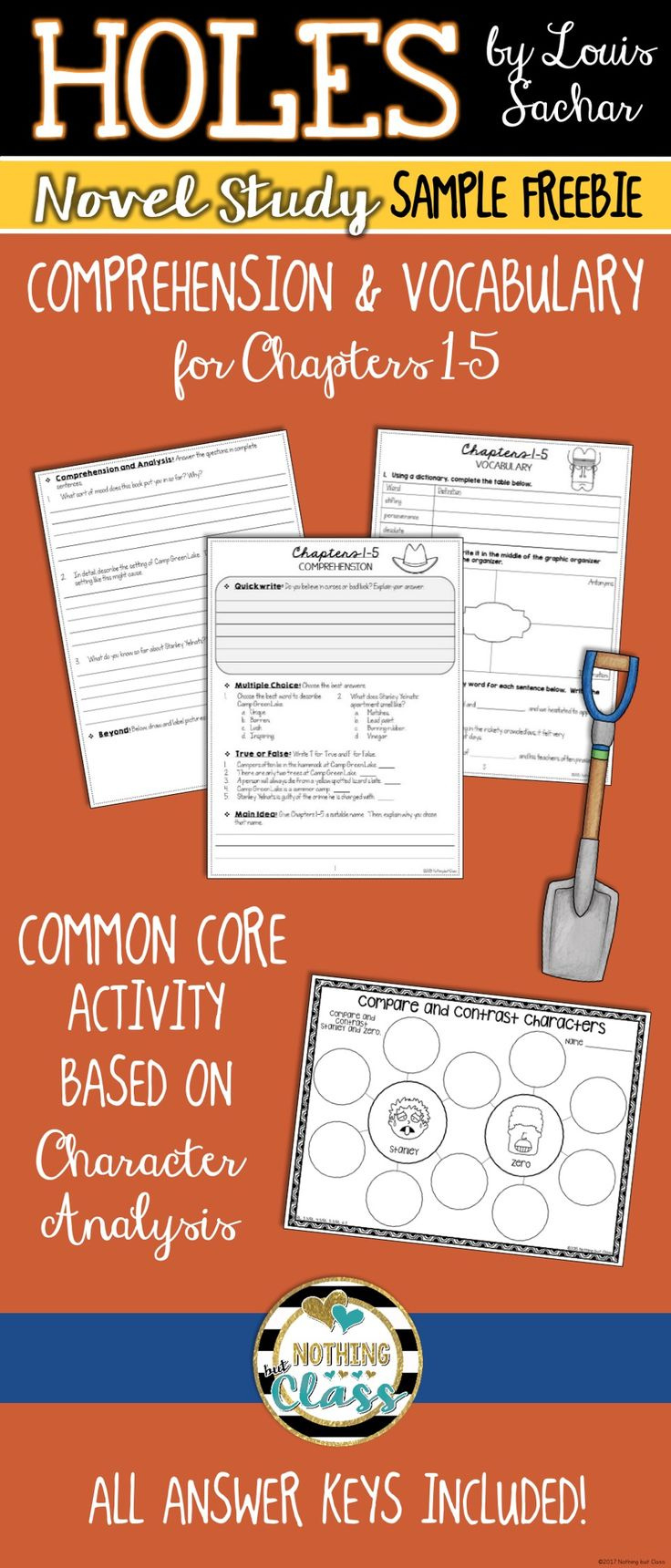 Holes Novel Study Unit Free Sample - Worksheets And Activities throughout Free Printable Worksheets On the Book Holes