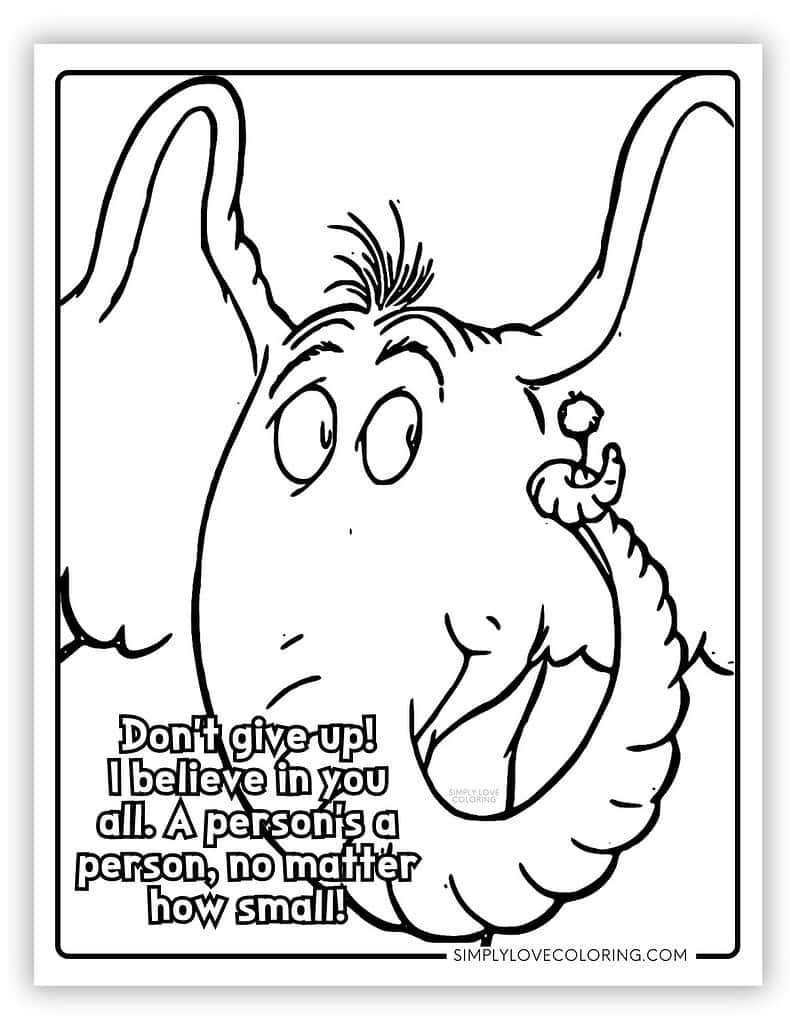 Horton Hears A Who Coloring Pages (Free Pdf Printables) - Simply pertaining to Horton Hears A Who Printable Pattern