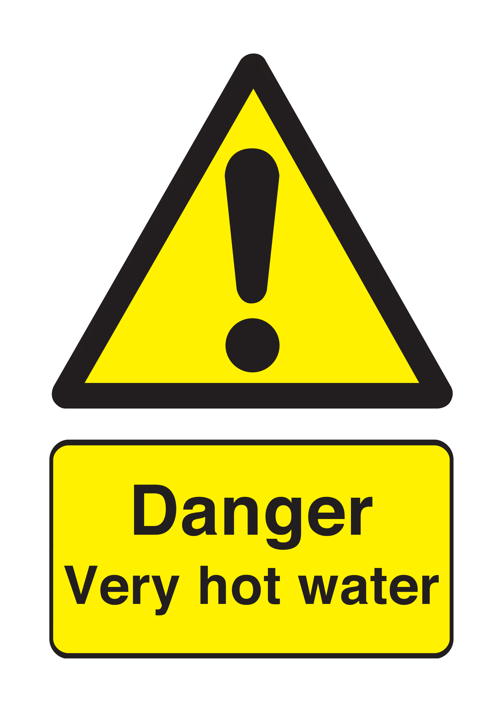 Hot Water Signs | Poster Template with regard to Free Printable Danger Signs