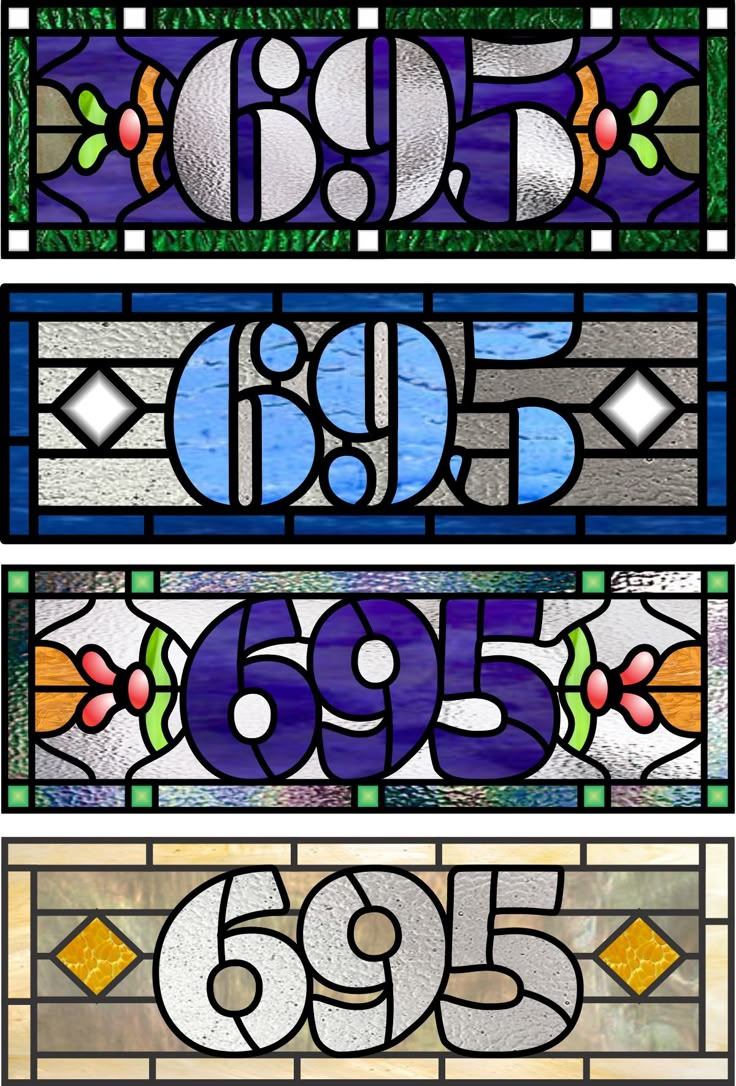 House Transom Pattern, Numbers 695, Various Fonts And Designs with Free Printable Vintage Transom Patterns
