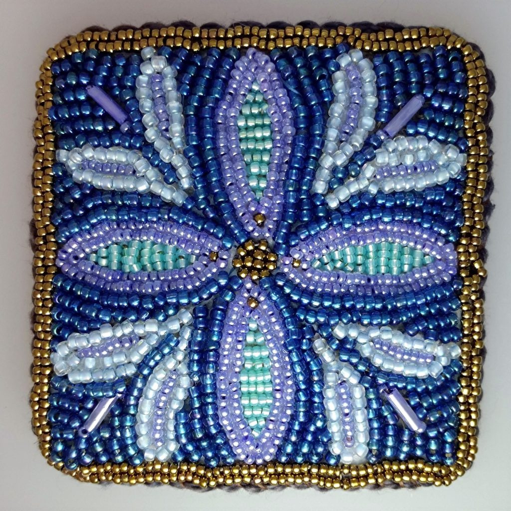 How To Bead Embroidery - Chardel Blaine Paints With Beads - Create throughout Free Printable Bead Embroidery Patterns