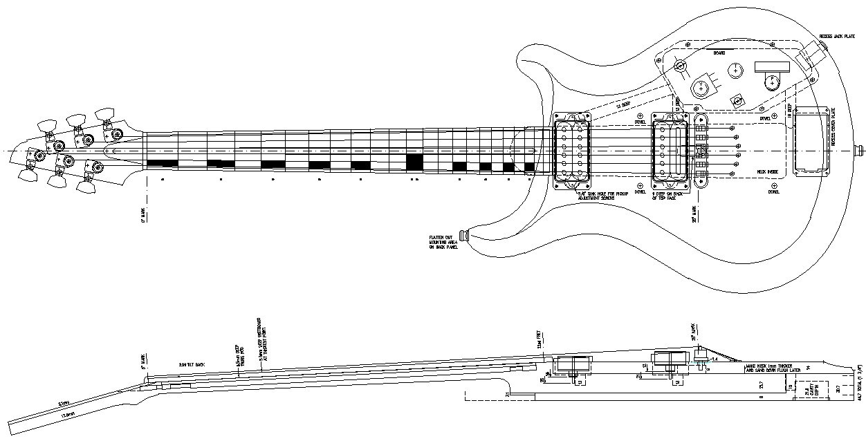 How To Build A Guitar In 62 Easy Steps! regarding Free Guitar Building Templates