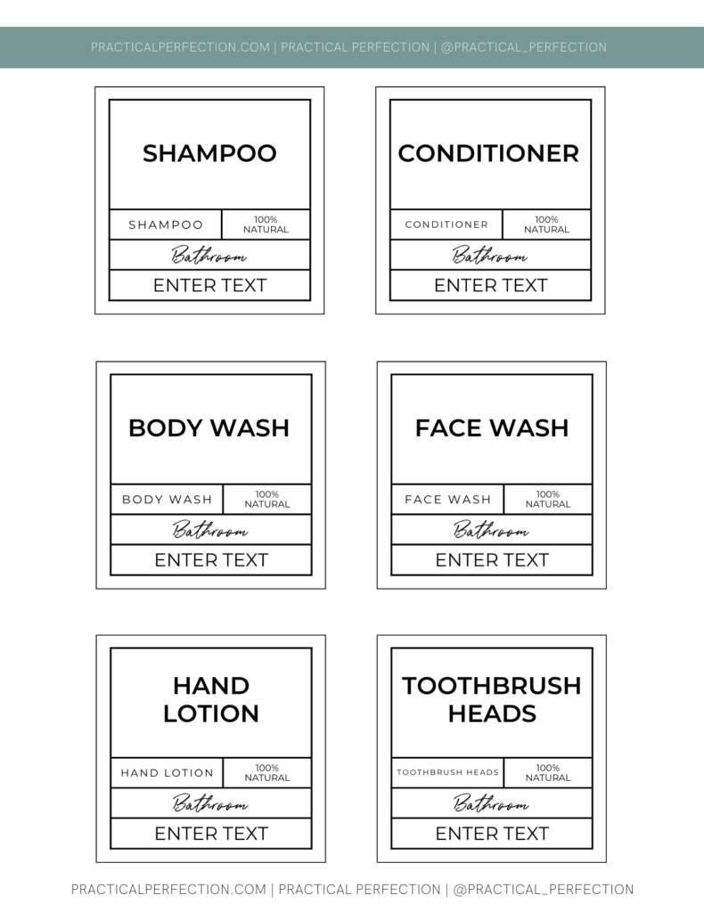 How To Design And Print Your Own Home Organization Labels On Canva pertaining to Free Printable Organizing Labels