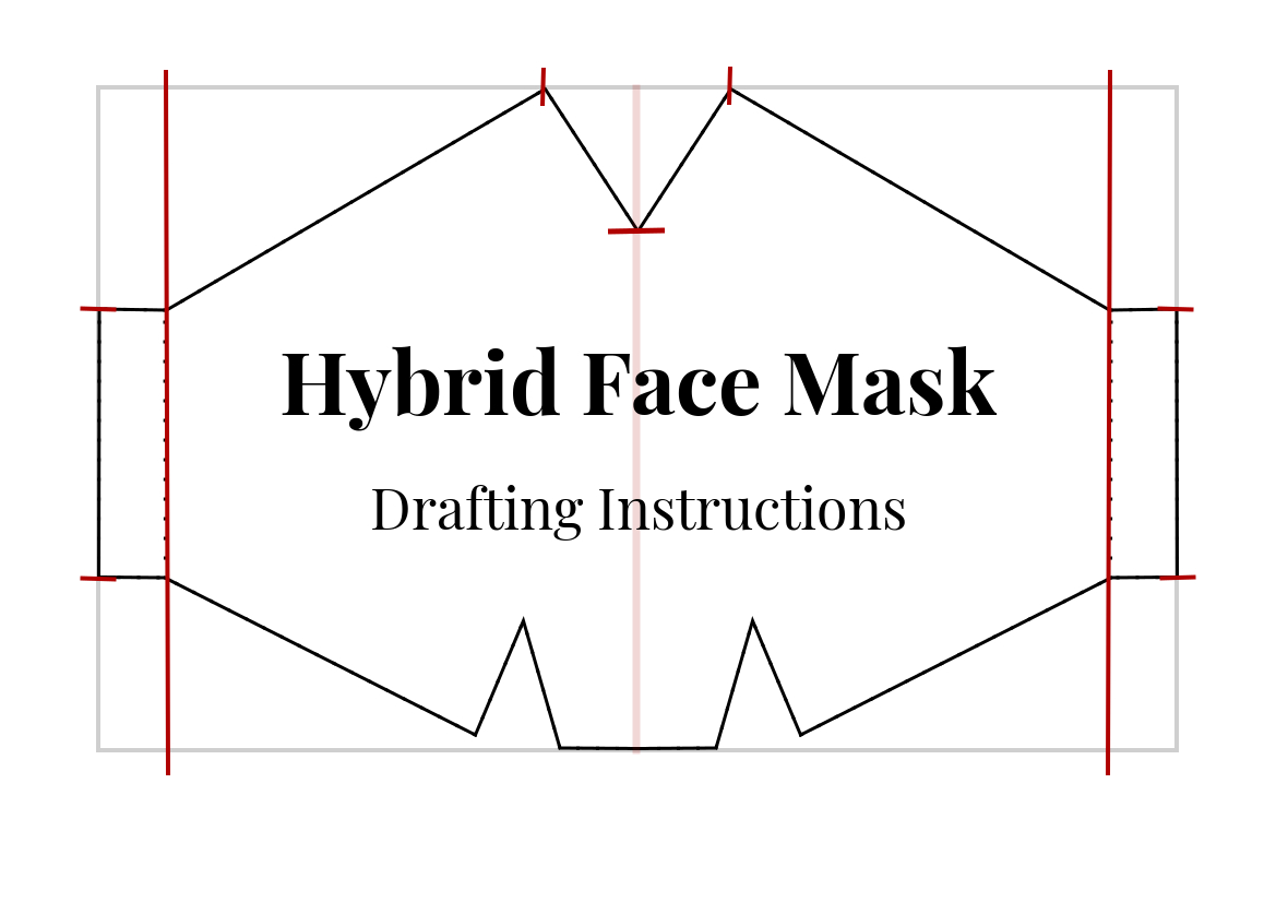 How To Draft The Hybrid Face Mask Pattern — Gwenstella Made with Free Mask Printable Pattern