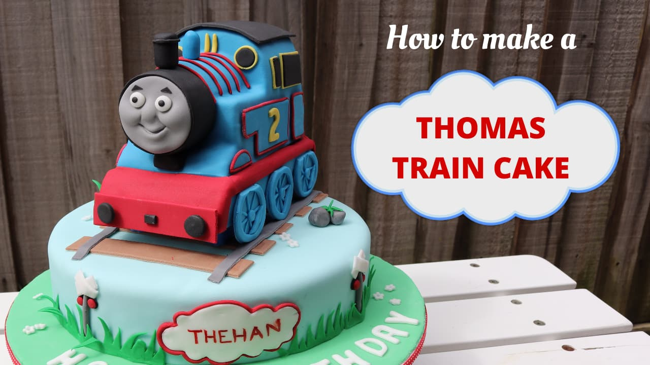 How To Make A 3D Thomas The Tank Engine Cake With Free Template for Free Thomas The Tank Engine Cake Template