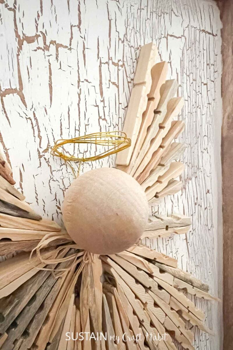 How To Make A Clothespin Angel (With Free Template) – Sustain My intended for Free Printable Wooden Angel Patterns