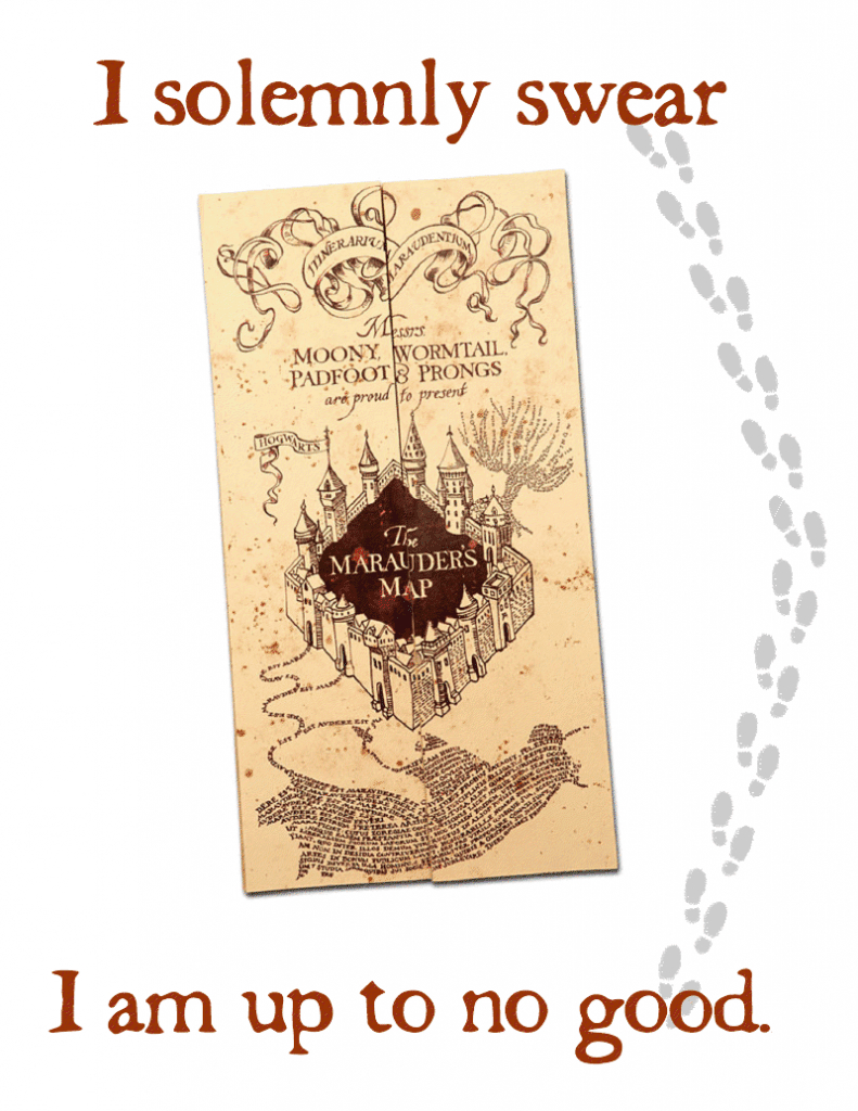 How To Make A Diy Marauder&amp;#039;S Map Shirts (With 2 Free Printables intended for Free Printable Harry Potter Marauders Map