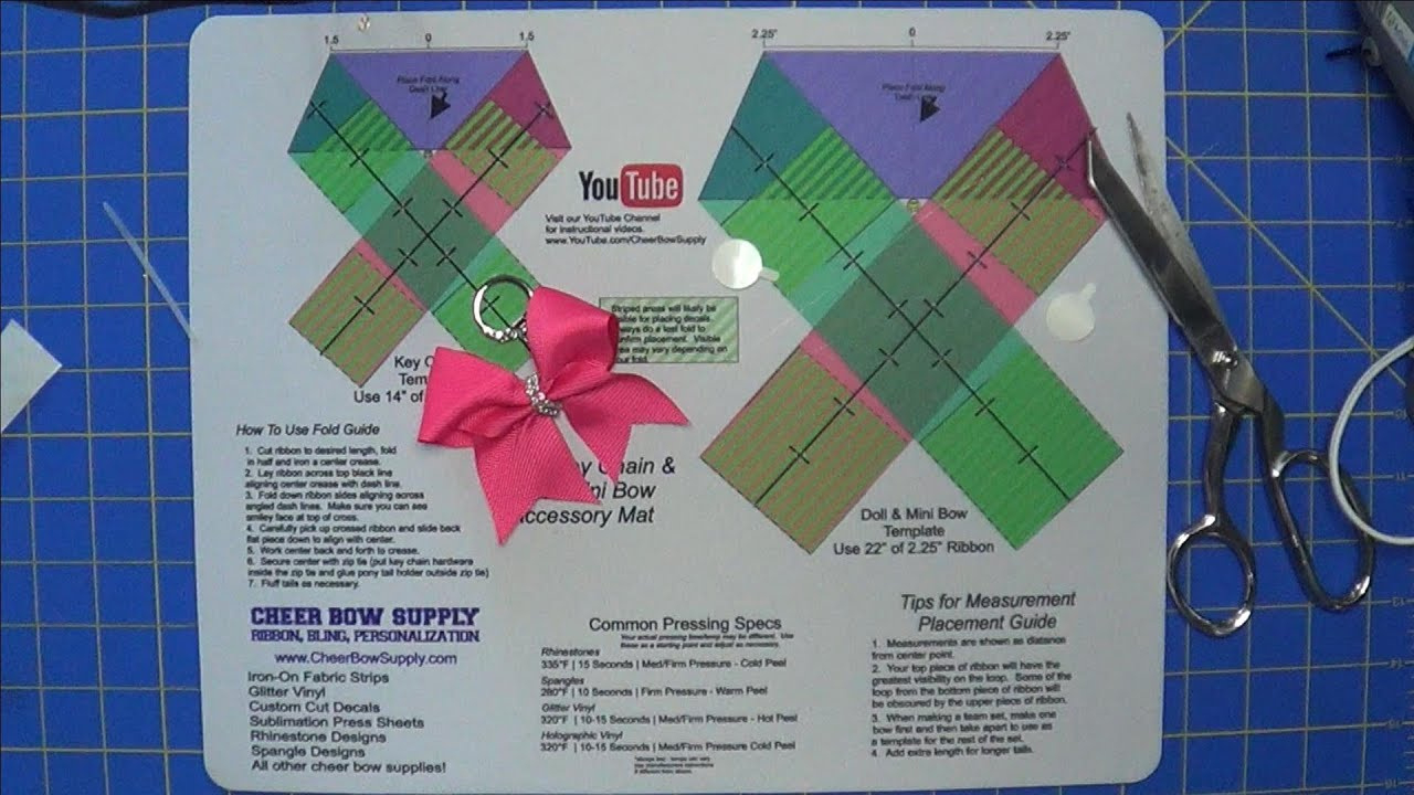 How To Make A Keychain Cheer Bow intended for Cheer Bow Template Free