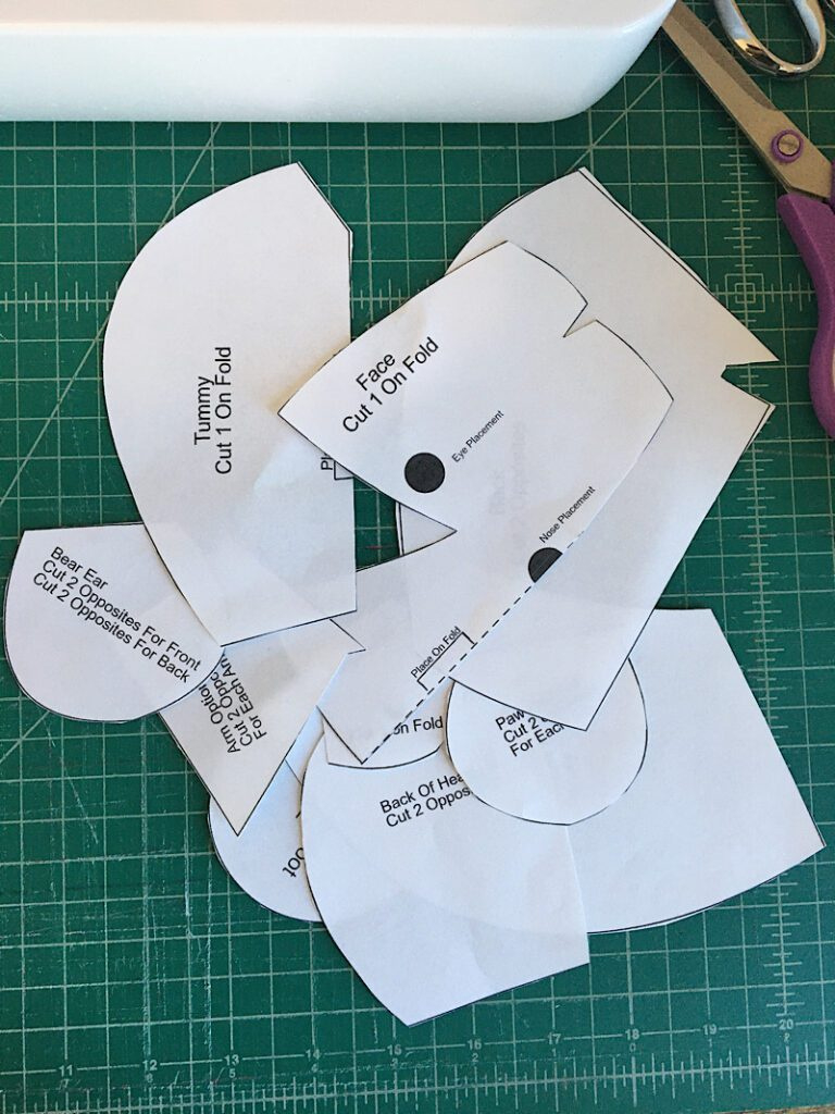 How To Make A Memory Bear {Free Pdf Pattern} with regard to Memory Bear Printable Pattern