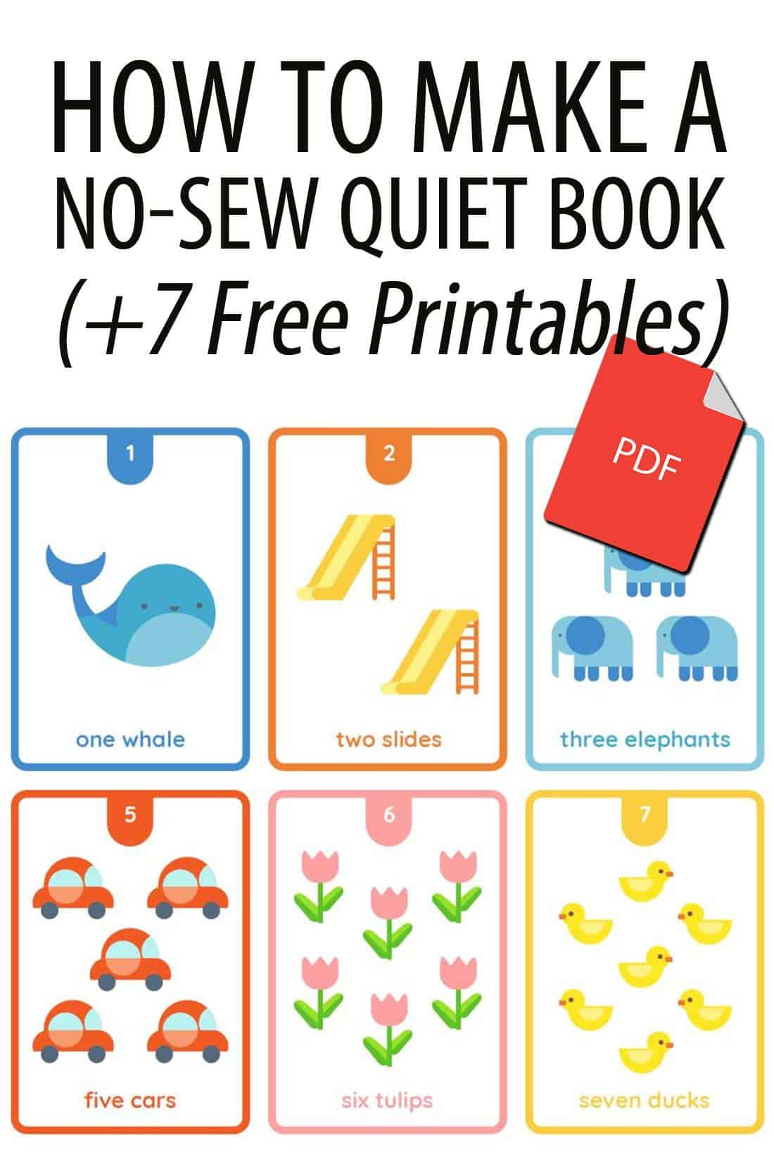 How To Make A No-Sew Quiet Book (7 Free Printables) regarding Free Printable Quiet Book