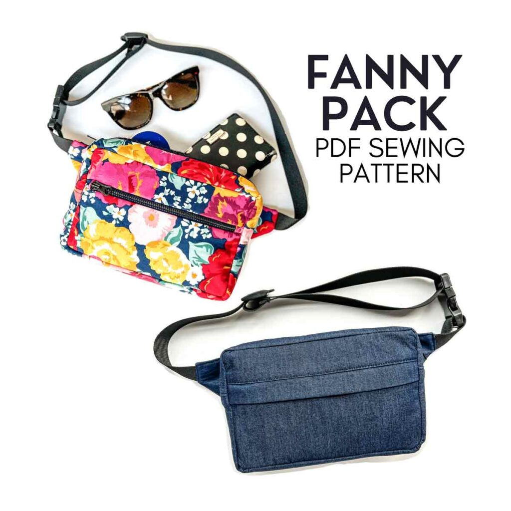 How To Make A Simple Fanny Pack (Free Sewing Pattern) for Free Printable Fanny Pack Patterns
