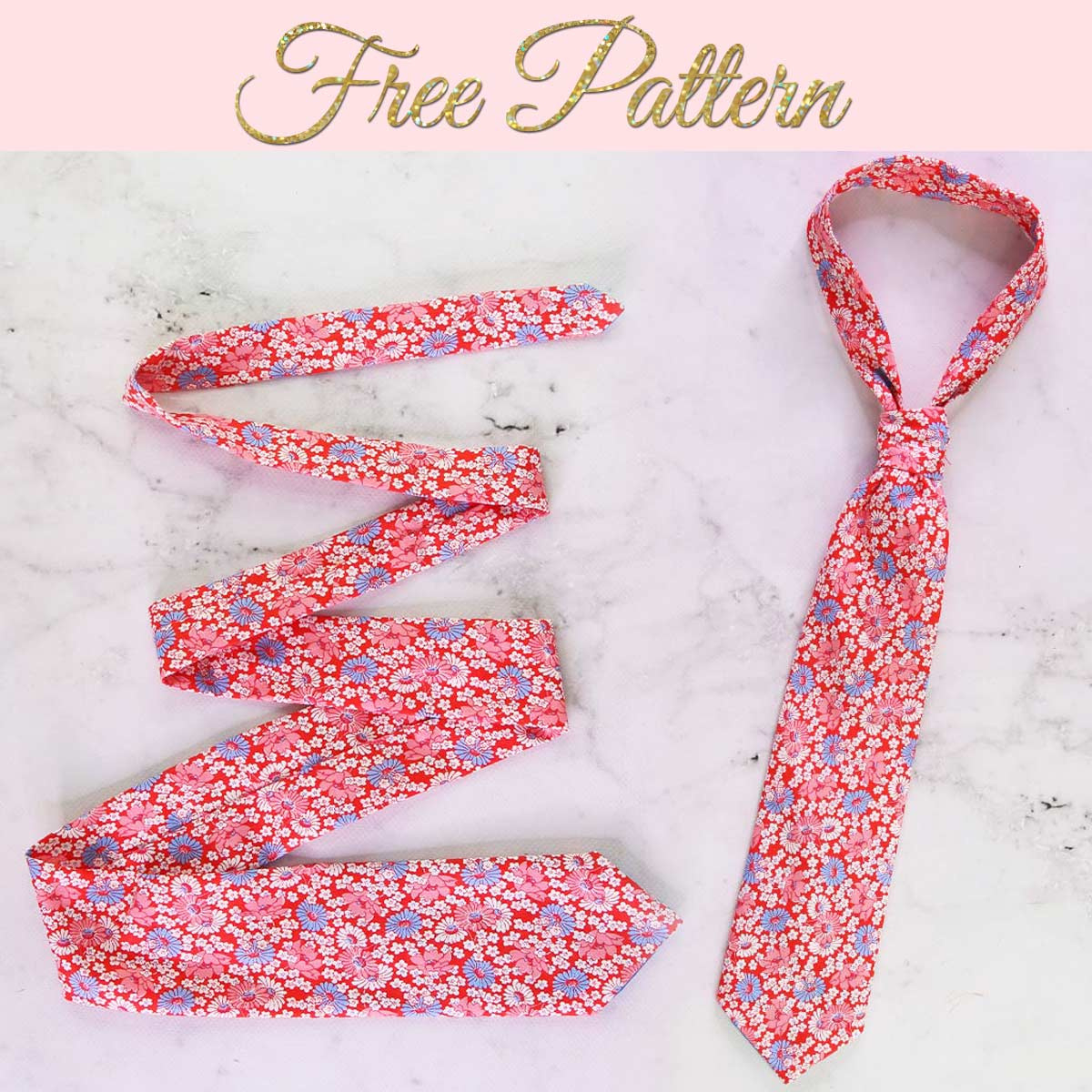 How To Make A Tie - Free Tie Pattern {Printable + Video} | Treasurie for Free Printable Tie Pattern