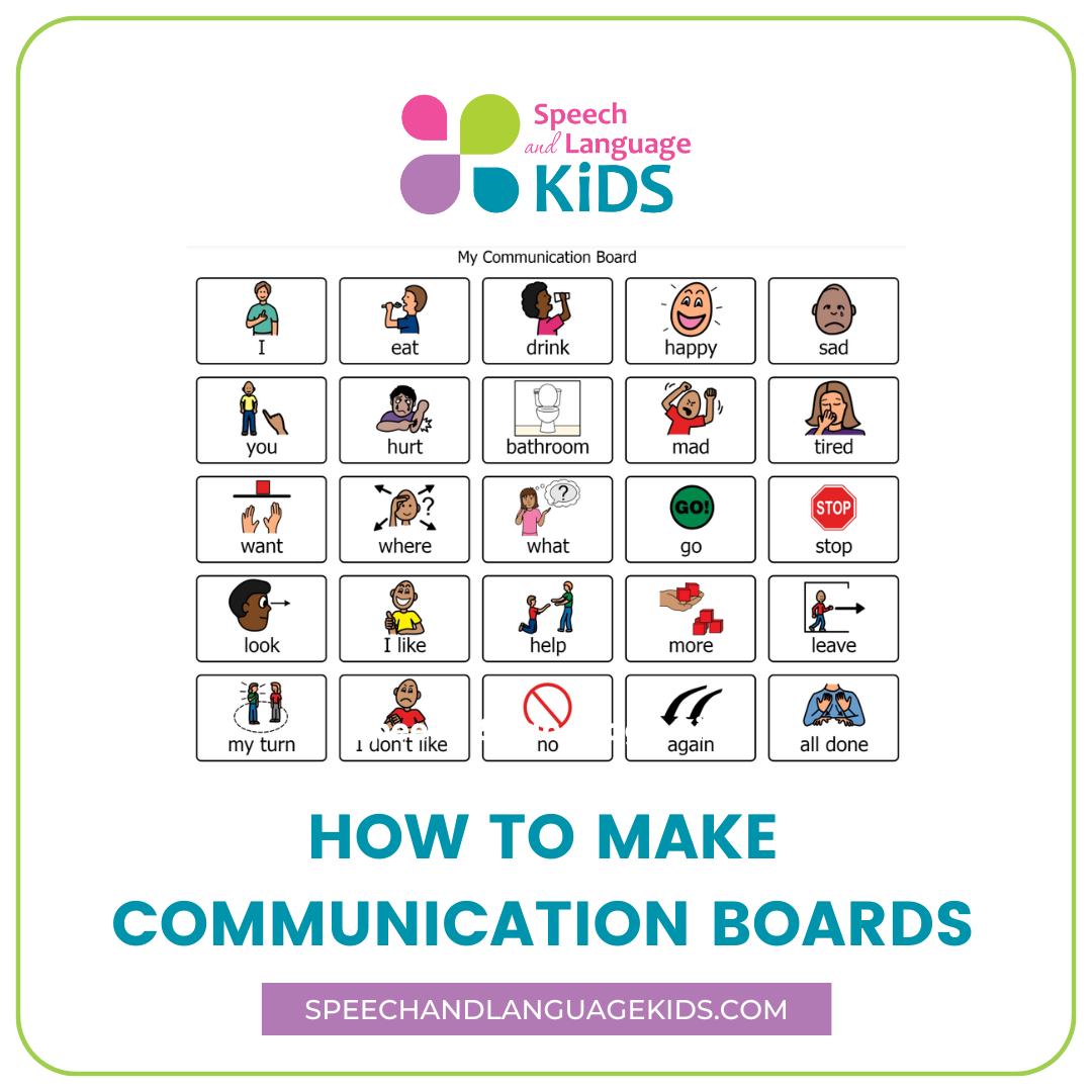 How To Make Communication Boards - Speech And Language Kids with Free Printable Communication Boards For Stroke Patients