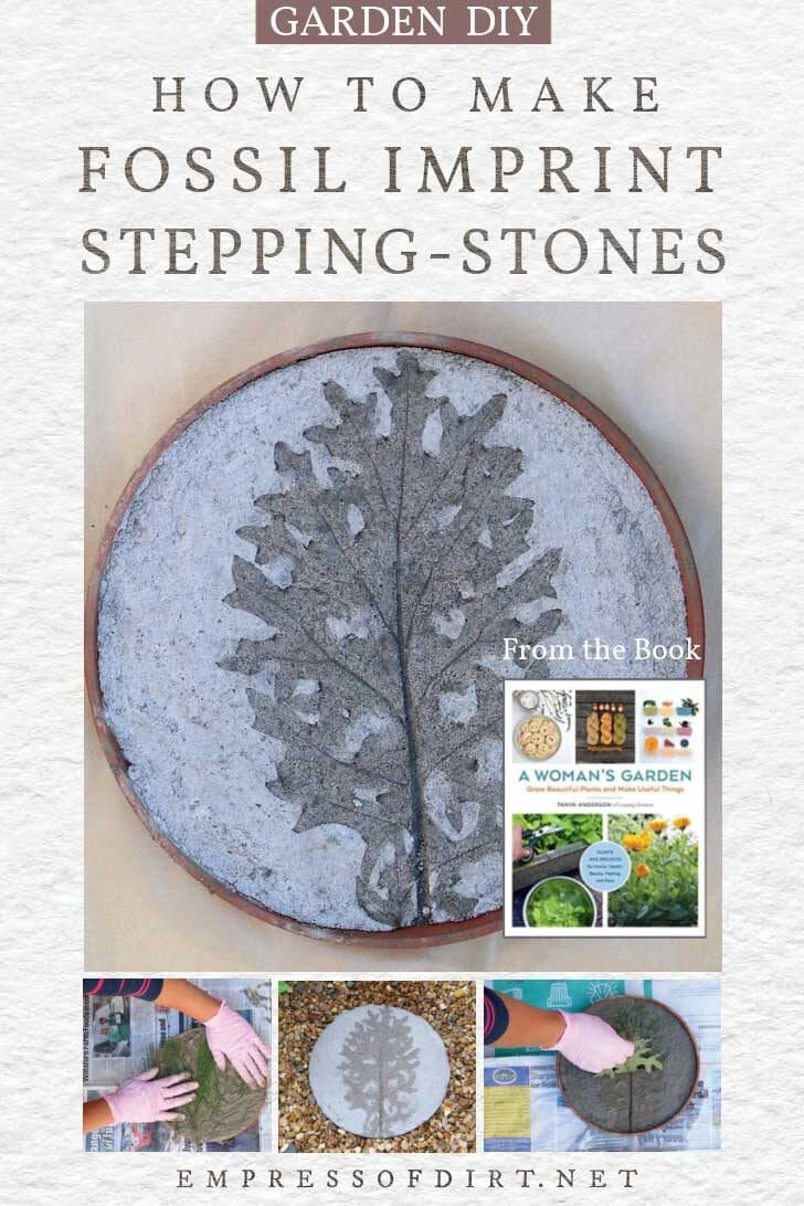 How To Make Fossil Imprint Stepping-Stones — Empress Of Dirt intended for Free Printable Stepping Stone Patterns