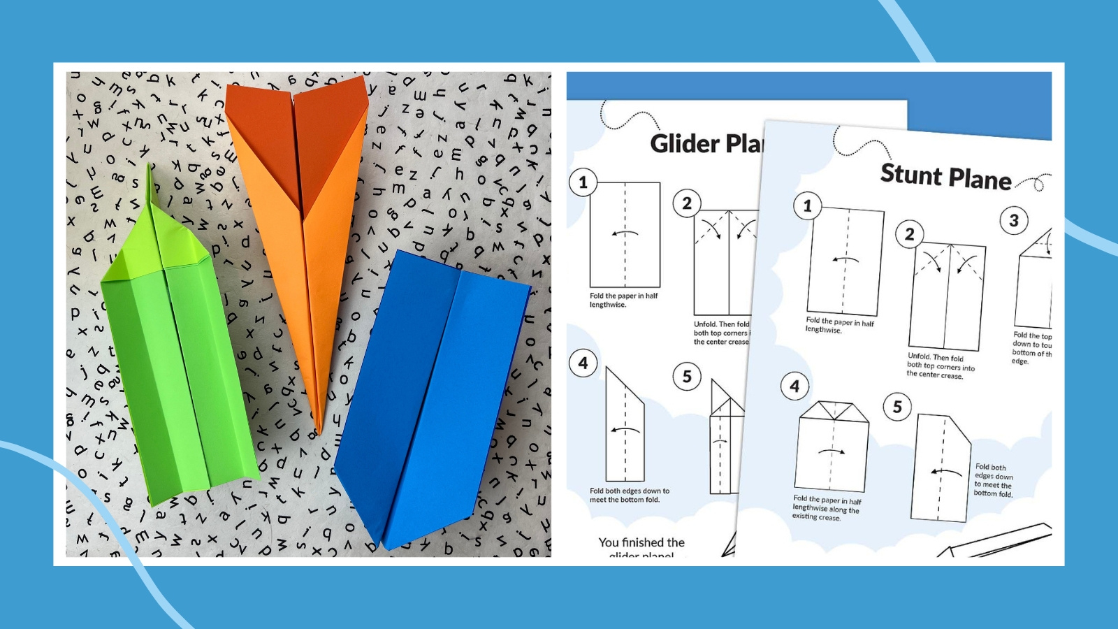How To Make Paper Airplanes (Free Printable) in Free Paper Airplane Templates Print