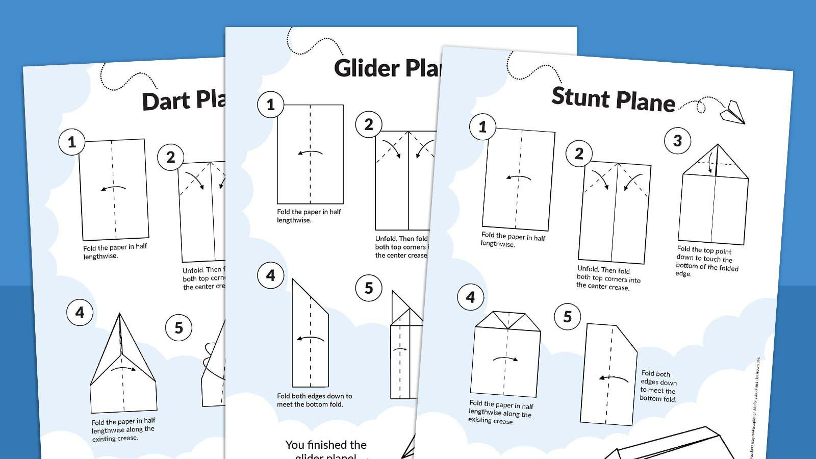 How To Make Paper Airplanes (Free Printable) with Free Paper Airplane Templates Print
