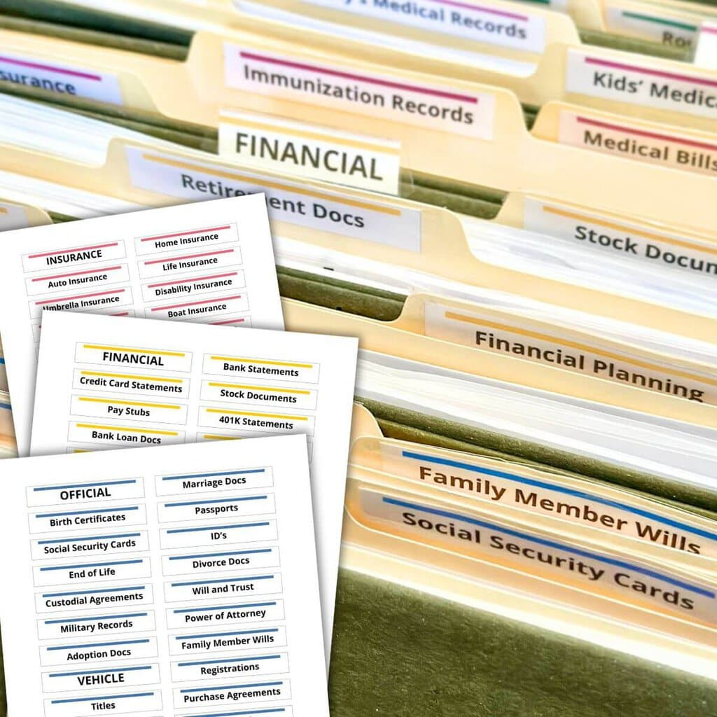 How To Make Your Own File Folder Labels - Free Template! within Box File Label Template Free Download