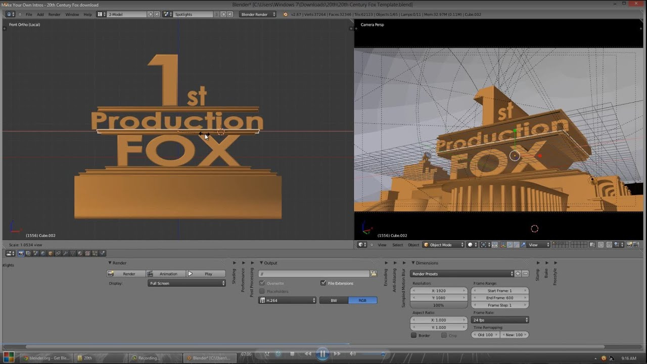 How To Make Your Own Intros 20Th Century Fox Download with regard to 20Th Century Fox Template Blender Free Download