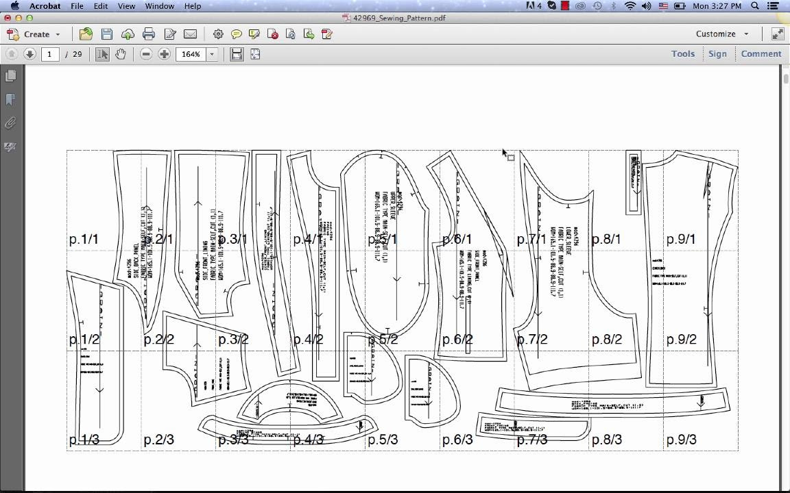 How To Print Pdf Sewing Patterns At Home with Printable Dress Form Pattern