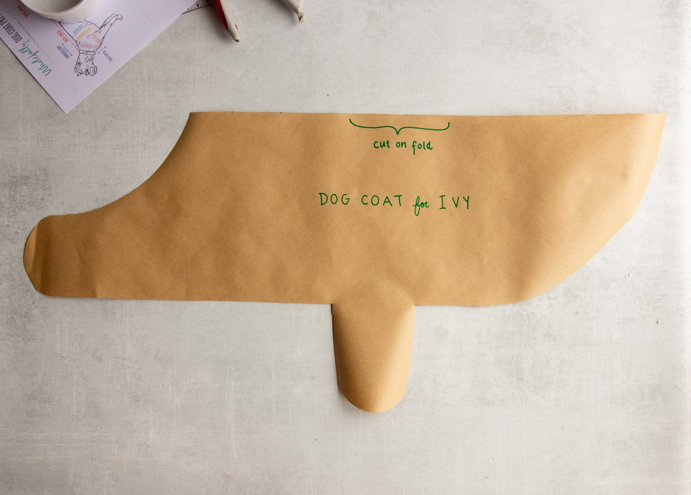 How To Sew A Cozy Custom Dog Coat In Less Than An Hour | Wholefully throughout Free Printable Dog Belly Band Pattern