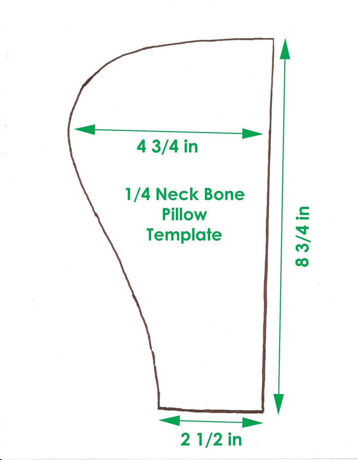 How To Use Neck Bone Pillow Store pertaining to Dog Bone Pillow Pattern Printable