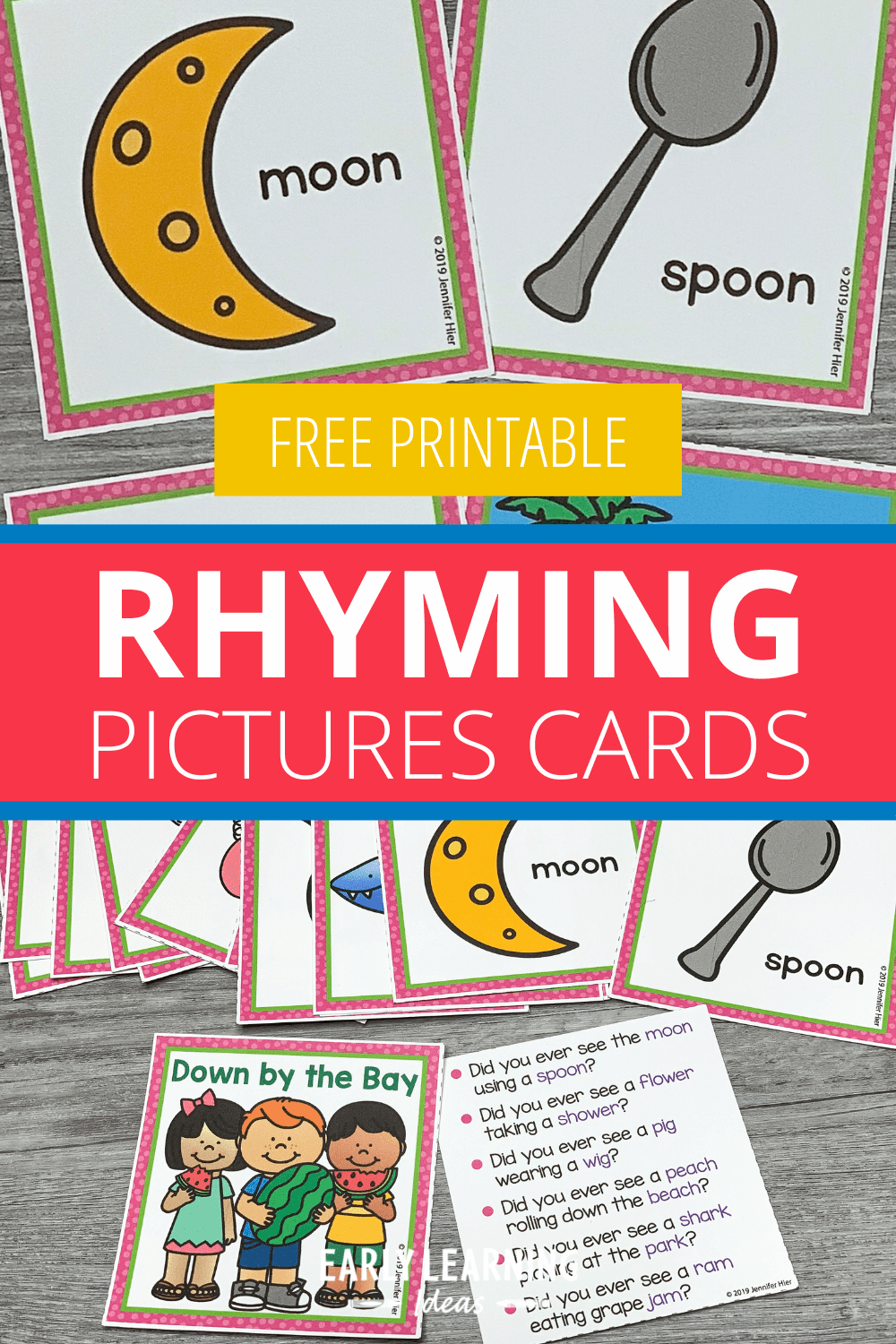 How To Use These Free Rhyming Picture Cards inside Free Printable Rhyming Picture Cards