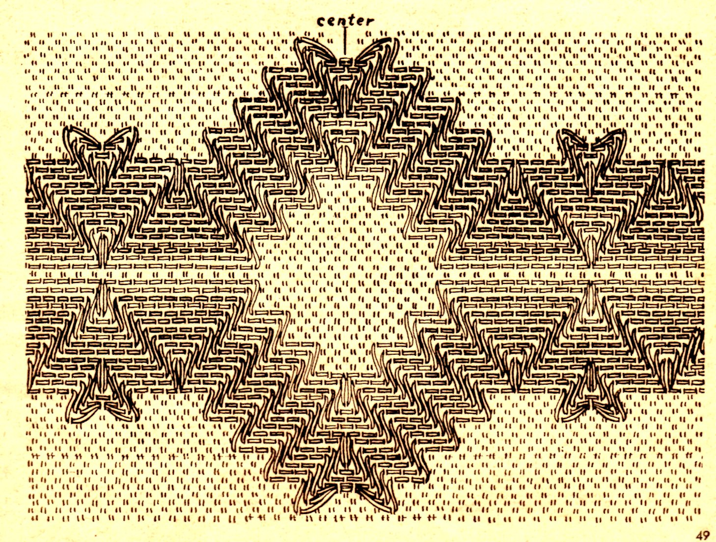 Huck Weaving Instructions And Design Patterns - Vintage Crafts And in Free Printable Swedish Weaving Patterns