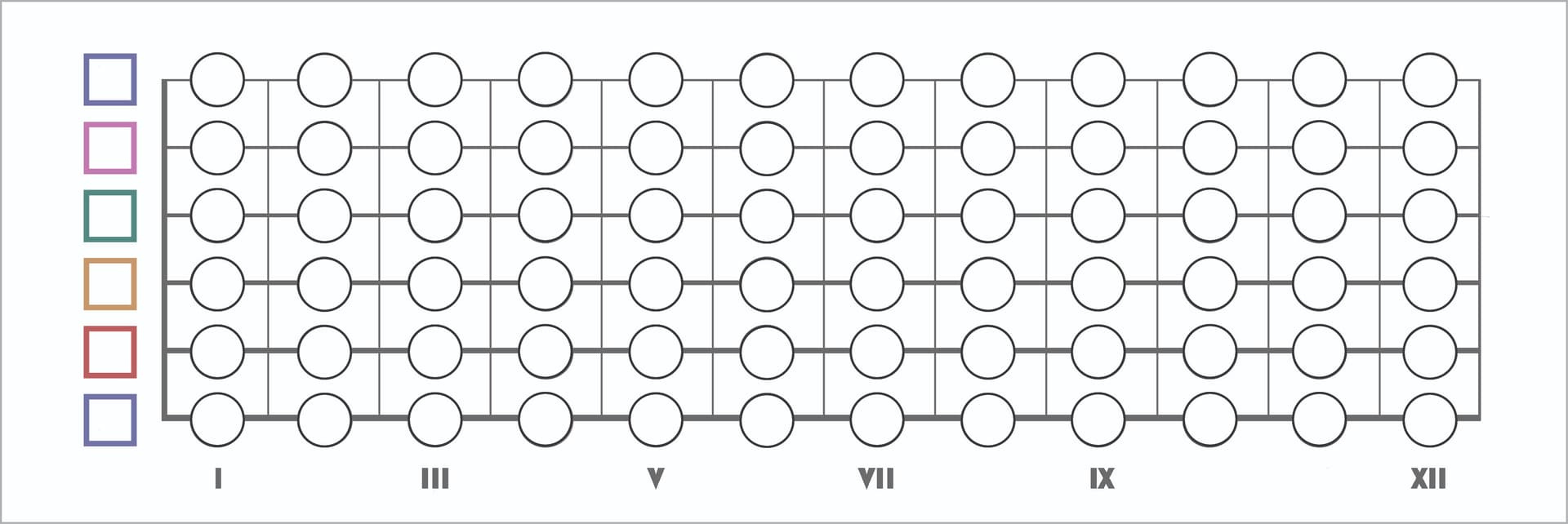 I Made An Empty Fretboard Diagram To Practice Notes On Fretboard in Free Printable Guitar Fretboard Chart