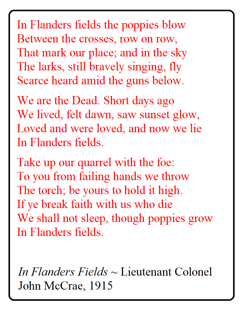 In Flanders&amp;#039; Fields Poem Png Lirf | Life In The Realm Of Fantasy for Free Printable in Flanders Field Poem