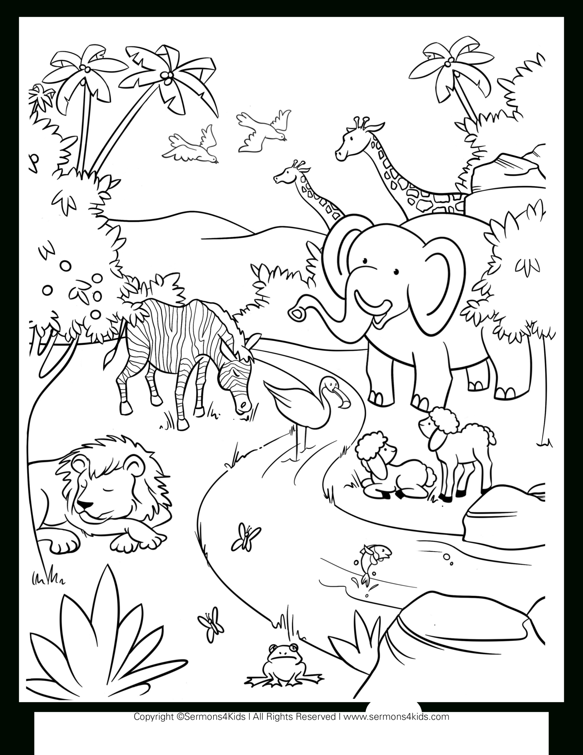 In The Beginning | Children&amp;#039;S Sermons From Sermons4Kids in Free Printable Creation Coloring Pages