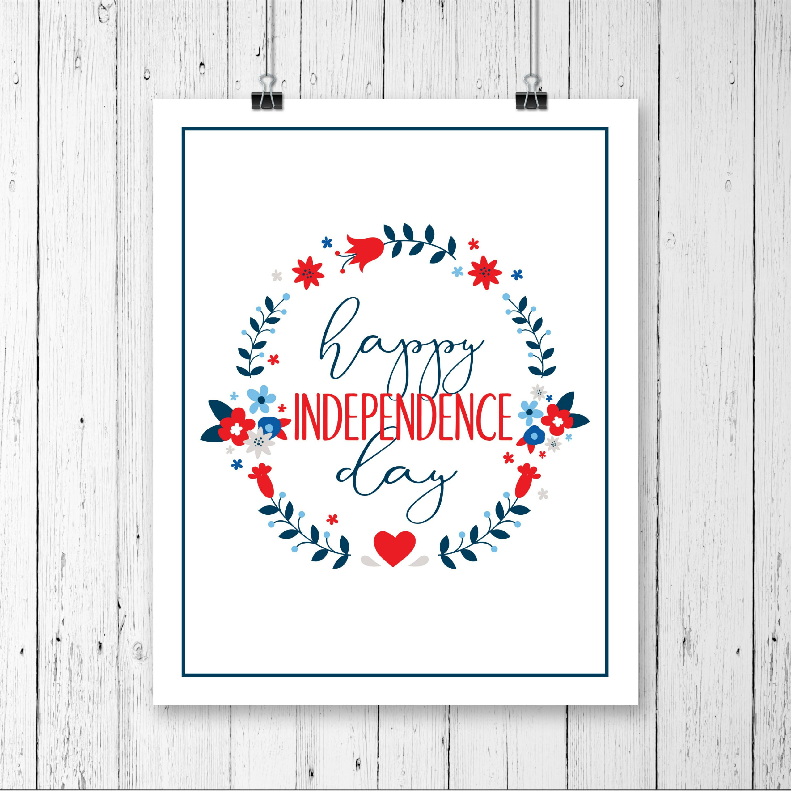 Independence Day Free Printable - Create Craft Love pertaining to Free Independence Day Printables