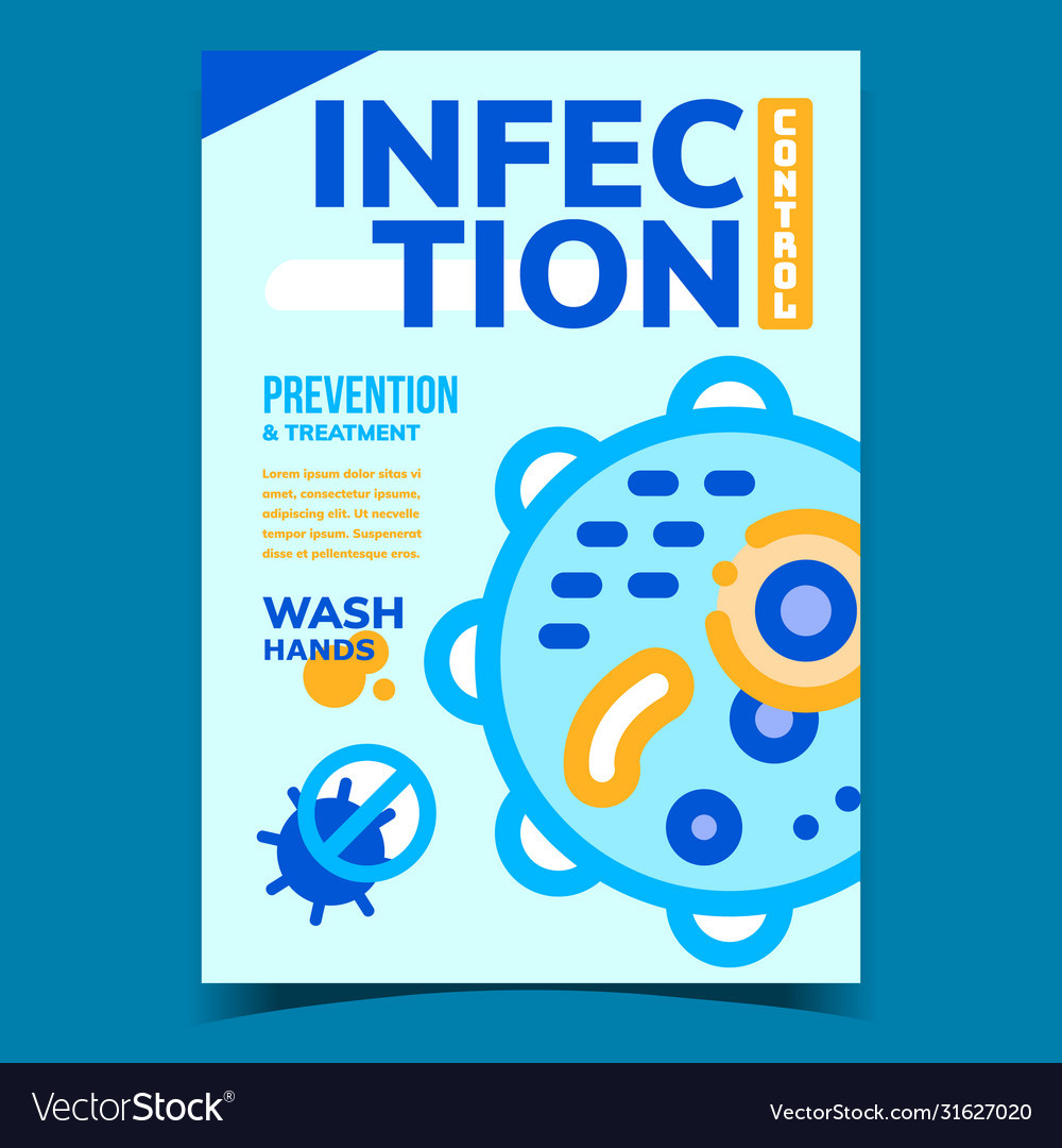 Infection Control Kreative Promo Poster Lizenzfreier Vektor regarding Free Printable Infection Control Posters