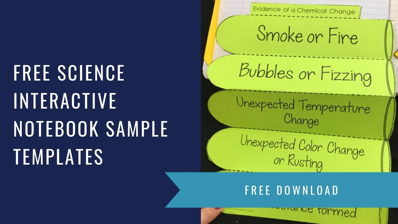 Interactive Science Notebook Free Templates in Free Interactive Science Notebook Templates
