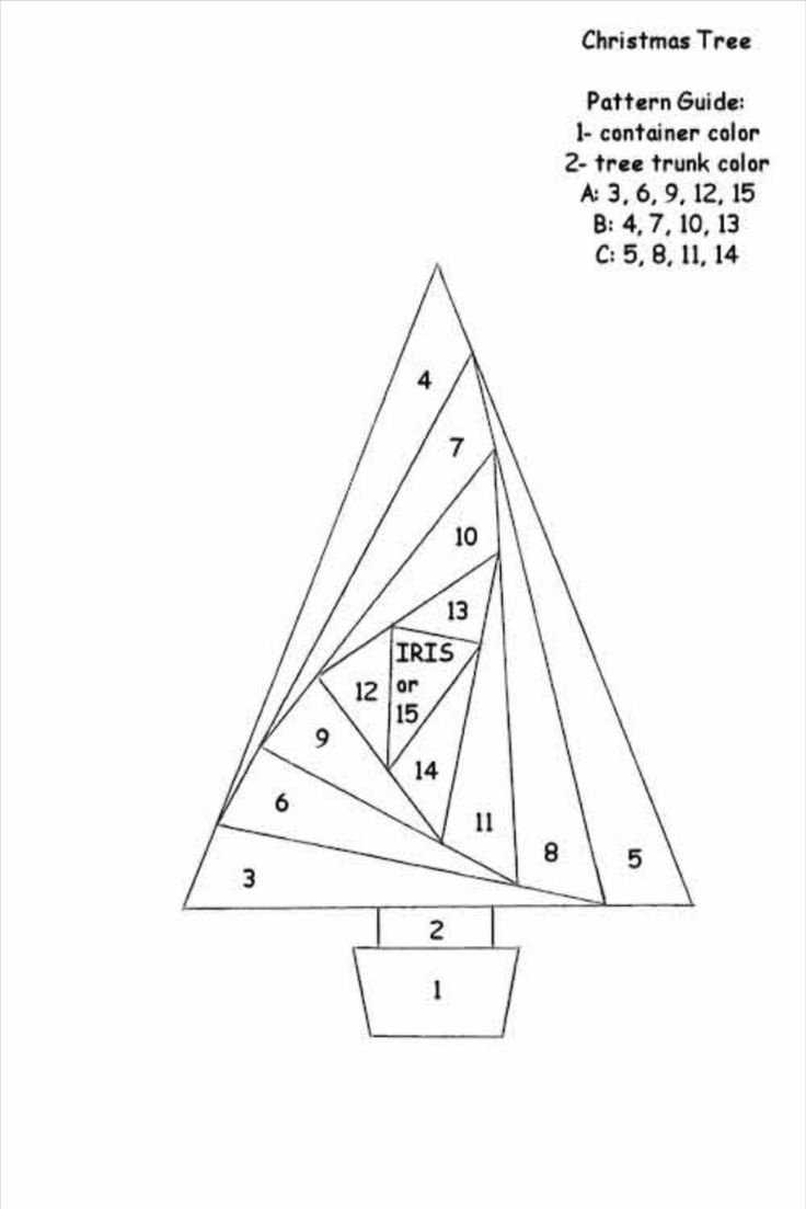 Iris Folding - Exemples Et Modèles Motif Sapin intended for Free Iris Folding Templates Christmas