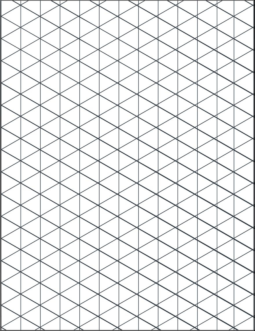Isometric Graph Paper In Illustrator, Psd, Word, Pages - Download pertaining to Free Printable Isometric Graph Paper