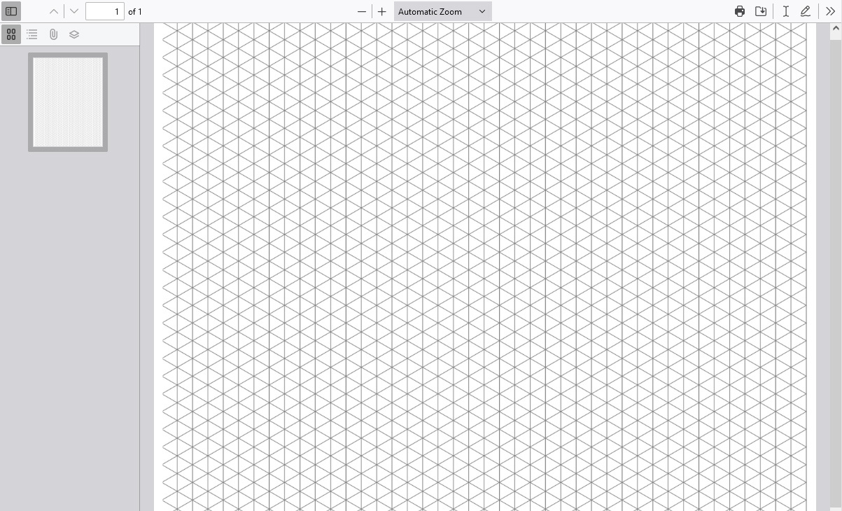 Isometric Graph Paper (Pdf) | Graph Paper Page in Free Printable A3 Isometric Paper