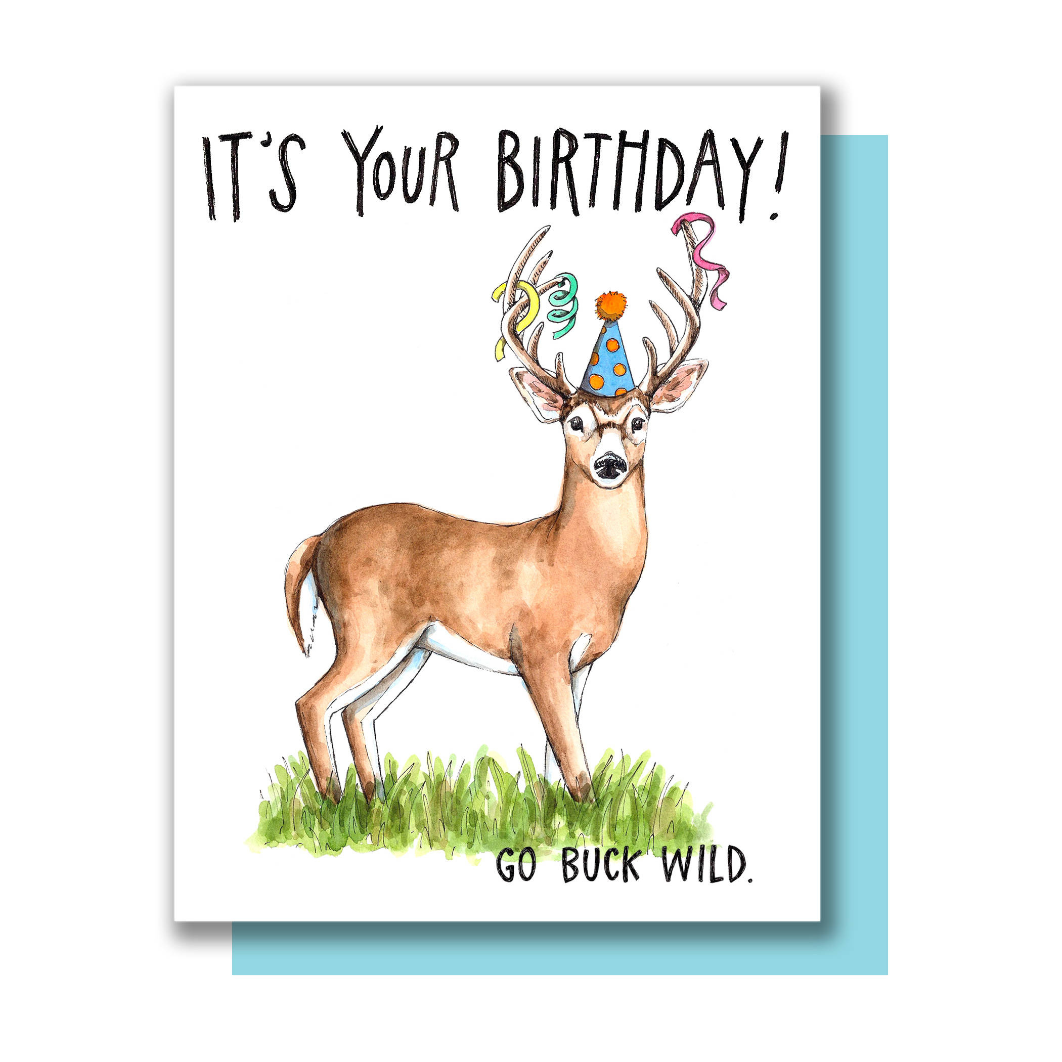 It&amp;#039;S Your Birthday Go Buck Wild Happy Birthday Deer Card - Etsy intended for Free Printable Deer Hunting Birthday Cards