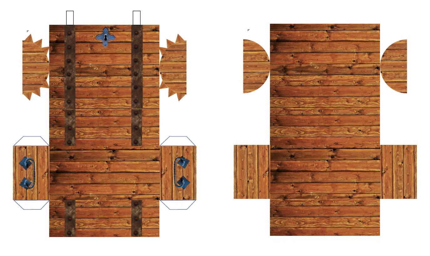 I'Ve Made A Printable Papercraft Treasure Chest Using Free Images regarding Free Printable Treasure Chest Box Template