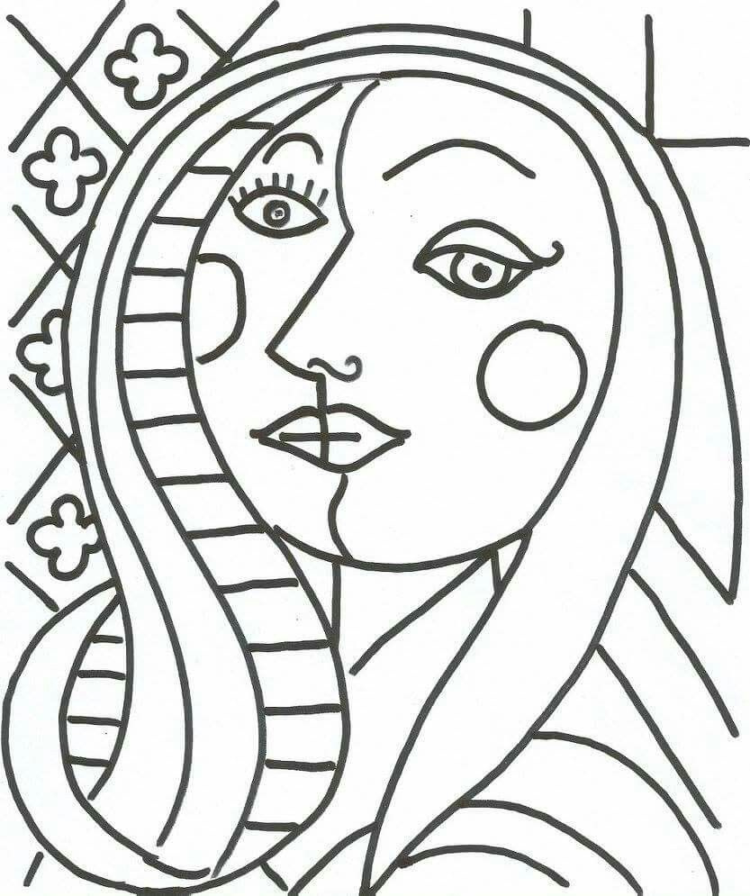 Jm S Adlı Kullanıcının Cc Fine Arts - Artists Panosundaki Pin within Free Printable Picasso Coloring Pages