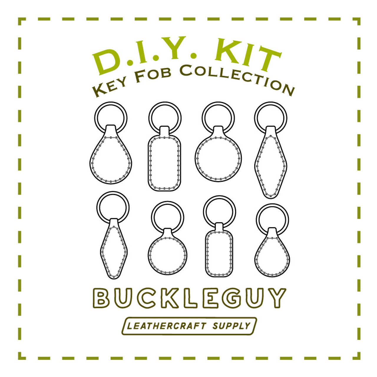 Key Fob Collection Leather Pattern, Pdf Template - Buckleguy with regard to Free Printable Leather Key Fob Pattern